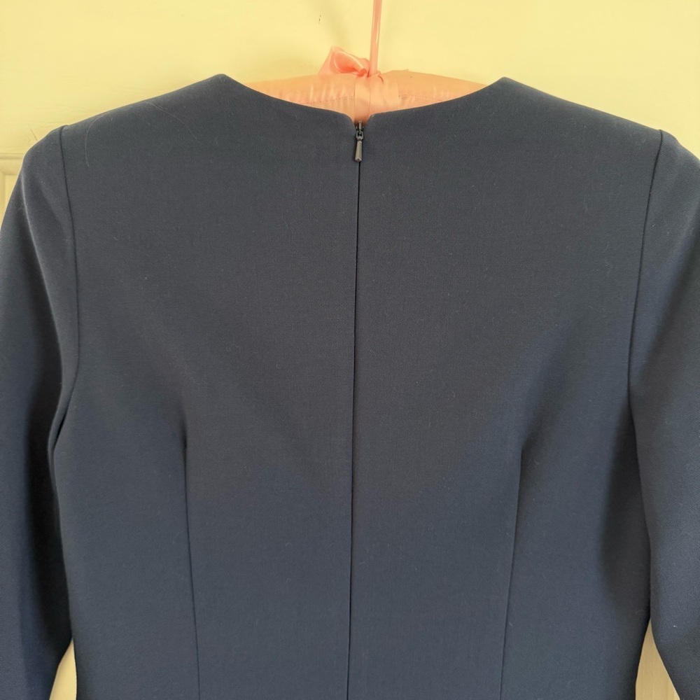 Black Halo Navy Blue Dress EUC Size 6 - Picture 9 of 14
